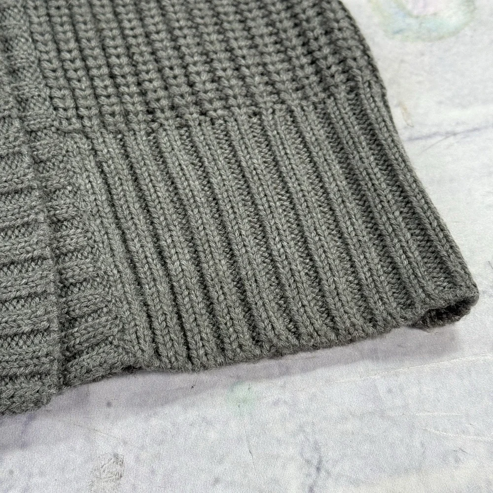 Soft‎ Surroundings City Sweater Tunic Size PXS Wool Blend Double Breasted Gray
